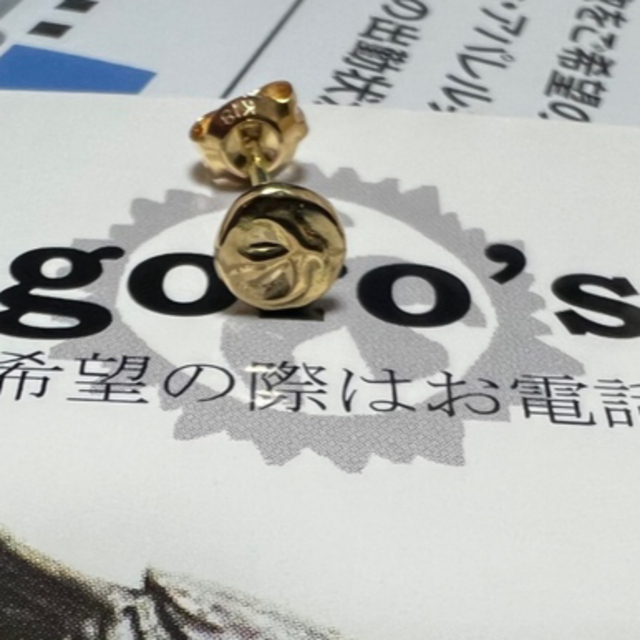 日本未発売】 goro's 一点物 購入証明書付 ゴローズ全金イーグルメタルピアス K18 ピアス(片耳用)