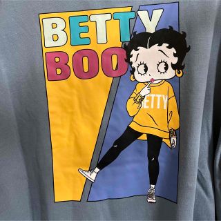 3L〜4L ゼブラベティちゃん　BETTYBOOPプリント　スウェットトレーナー