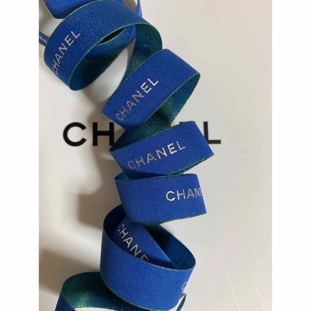 CHANEL(シャネル)のCHANEL ラッピング リボン PARIS RIVIERA ピンク 1m インテリア/住まい/日用品のオフィス用品(ラッピング/包装)の商品写真