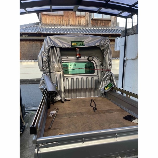 ダイハツ ハイゼット 幌 と 骨組み アコーディオン式 シルバー - 自動車 ダイハツ ハイゼット 幌 と 骨組み アコーディオン式 シルバー - 自動車