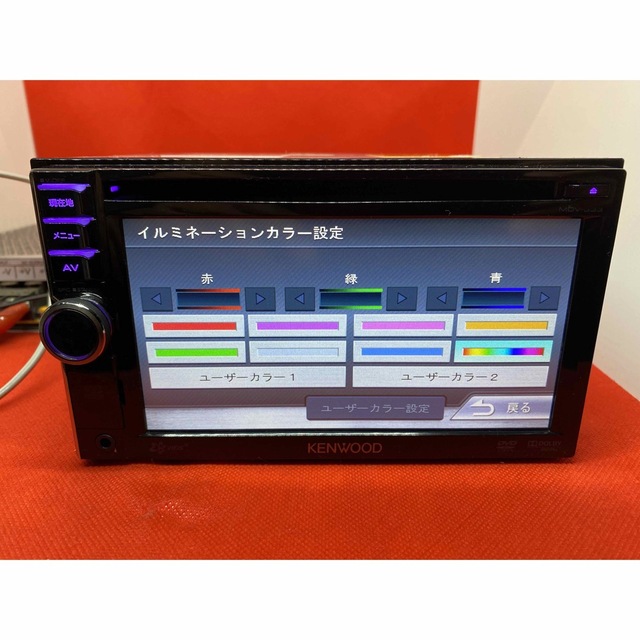 KENWOOD 簡単操作　MDV-333 TV&DVD走行中視聴OK フルセット