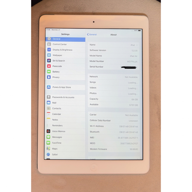 iPad Air 第一世代 64GB WI-Fi+Cellular ソフトバンク 【お得】 8960円