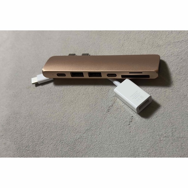 アダプタ2種/Apple USB-C - USB \u0026 タイプC-マルチハブ