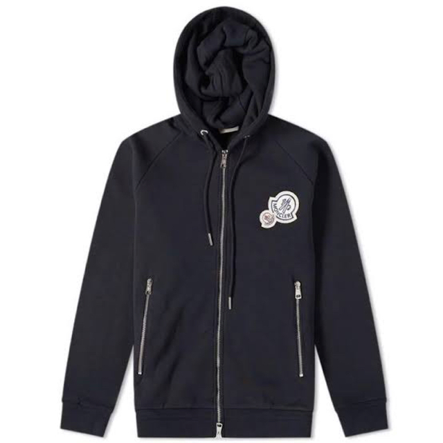 MONCLER(モンクレール)の新品商品タグ付き　モンクレール　ダブルワッペンジップパーカー メンズのトップス(パーカー)の商品写真