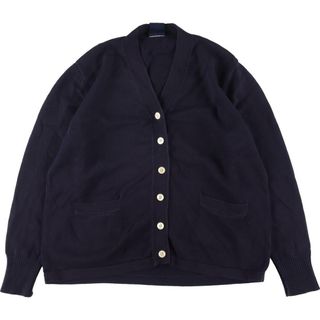 トミーヒルフィガー(TOMMY HILFIGER)の古着 トミーヒルフィガー TOMMY HILFIGER コットンニットカーディガン レディースXL /eaa303302(カーディガン)