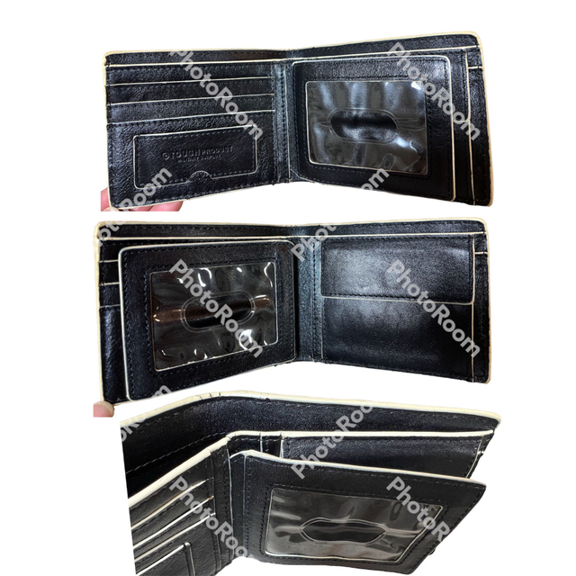 タフ TOUGH 折り財布 財布 長財布 本革 レザー 英字