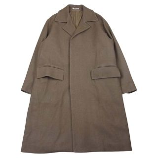 オーラリー(AURALEE)のAURALEE オーラリー 19AW A9AC01SN WOOL SILK MELTON SOUTIEN COLLAR COAT シルク メルトン コート ブラウン系 3【中古】(その他)