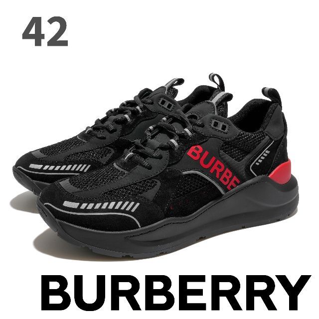 正規販売店】 Burberry 新品 - BURBERRY ロゴプリント 42 スニーカー