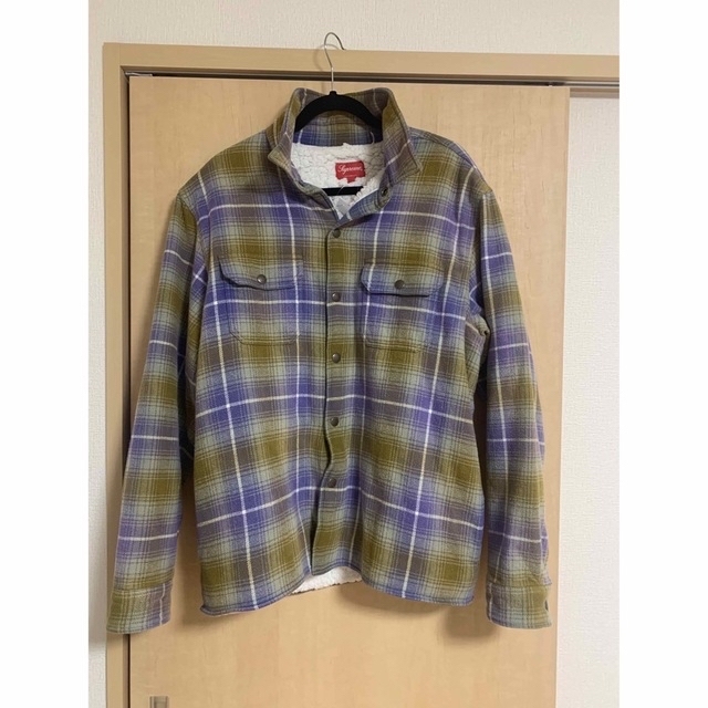 最安値 Supreme Faux Shearling Lined Flannel-