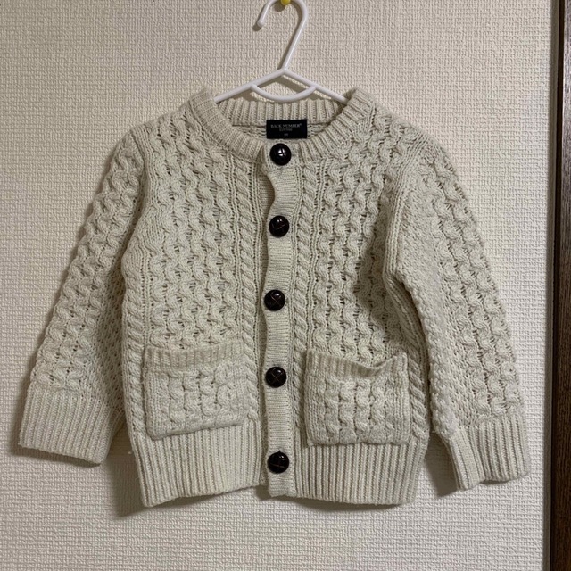 BACK NUMBER(バックナンバー)のニットカーディガン キッズ/ベビー/マタニティのキッズ服女の子用(90cm~)(カーディガン)の商品写真