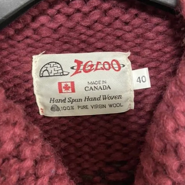 KANATA(カナタ)のカナダ製　IGLOO イグルー　カウチンニット　カナタ　kanata メンズのトップス(ニット/セーター)の商品写真