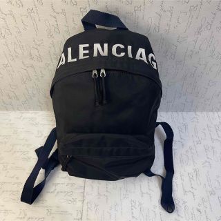 バレンシアガバッグ(BALENCIAGA BAG)の BALENCIAGA　バレンシアガ リュック　刺繍ロゴ ブラック(リュック/バックパック)