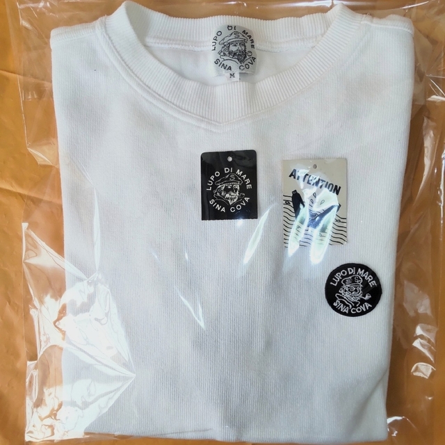 SINACOVA(シナコバ)の☆ SINA COVA  シナコバ 刺繍 ホワイトスエット トレーナー メンズのトップス(スウェット)の商品写真