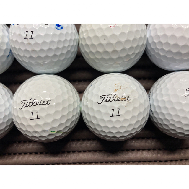 最新号掲載アイテム Titleist PROV1X 白 年式混合 ロストボール 24球