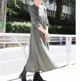 【大人気】イエナ ニットワンピースホールガーメントウール✨カシミヤ✨リブロング