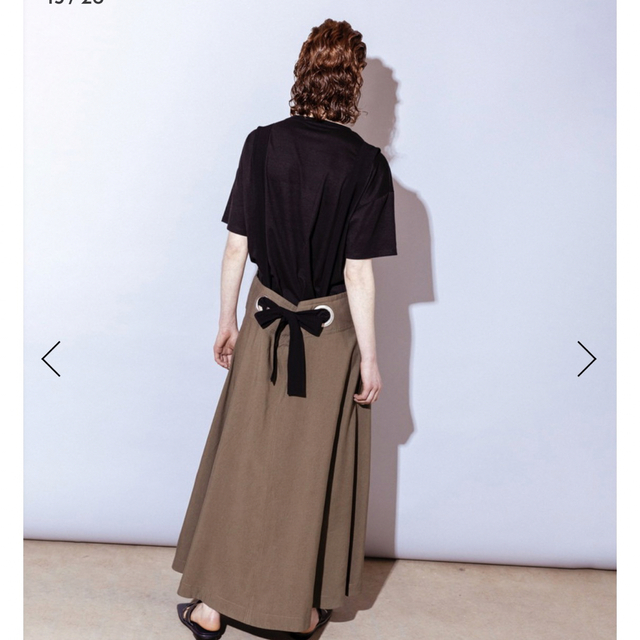 OSMOSIS(オズモーシス)のサロペットスカート&TシャツSET レディースのワンピース(ロングワンピース/マキシワンピース)の商品写真