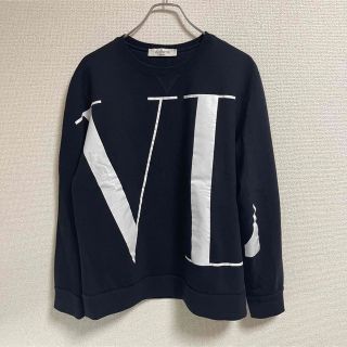 ヴァレンティノ(VALENTINO)のVALENTINO バレンティノ ロゴ スウェット トレーナー  ブラック S(スウェット)