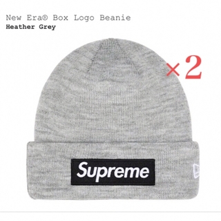 シュプリーム(Supreme)のSupreme New Era Box Logo Beanie Gray(ニット帽/ビーニー)