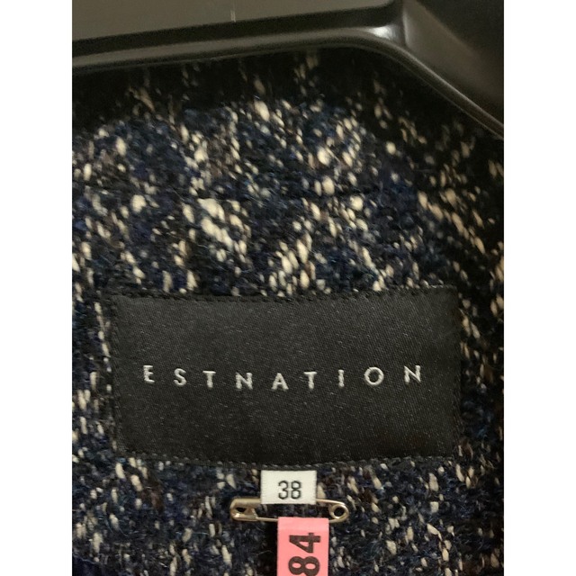 ESTNATION(エストネーション)のエストネーション 【VERY11月号掲載】ツイードマキシコート38 ロングコート メンズのジャケット/アウター(チェスターコート)の商品写真