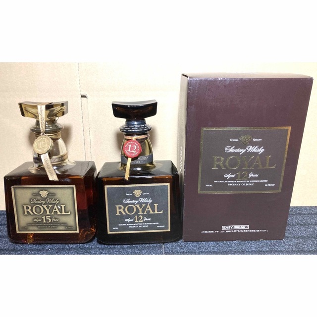 未開栓 ウイスキー サントリー SUNTORY ROYAL15年 12年