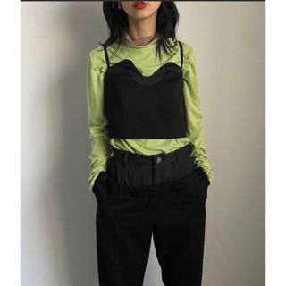 アメリヴィンテージ(Ameri VINTAGE)のameri / 2WAY REVERSIBLE TOP グリーン(シャツ/ブラウス(長袖/七分))