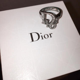 ディオール(Dior)の保存箱付き 💍 Diorクリスタルロゴリング 最終値下げ(リング(指輪))