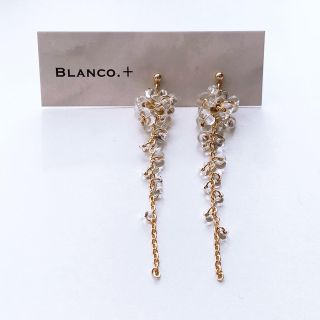 デミルクスビームス(Demi-Luxe BEAMS)の【新春セール】Blanco.  氷柱ピアス　クリアxゴールド(ピアス)