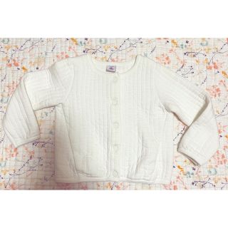 プチバトー(PETIT BATEAU)のプチバトー⭐︎チュビックキルティングカーディガン⭐︎(カーディガン)