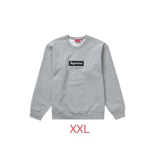 シュプリーム(Supreme)のGrey Supreme Box logo crew neck 2022 fw(スウェット)