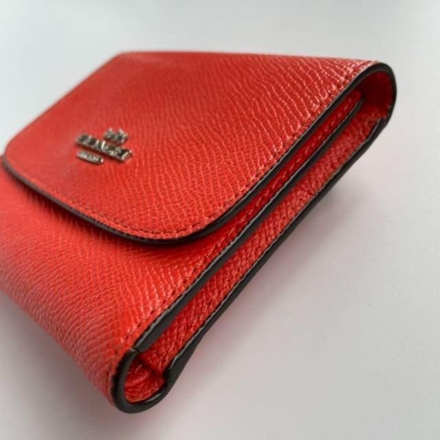 日/祝も発送 美品 COACH コーチ 三つ折り財布 レザー レディース オレンジ レッド - 通販 - fcdcontabilidade.com.br