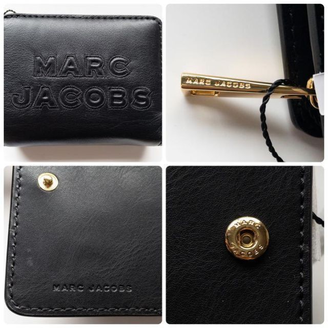 新品 MARC JACOBS マークジェイコブス 2つ折り財布 コンパクト