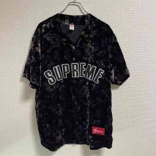 シュプリーム(Supreme)のsupreme Floral Velour Baseball Jersey(シャツ)