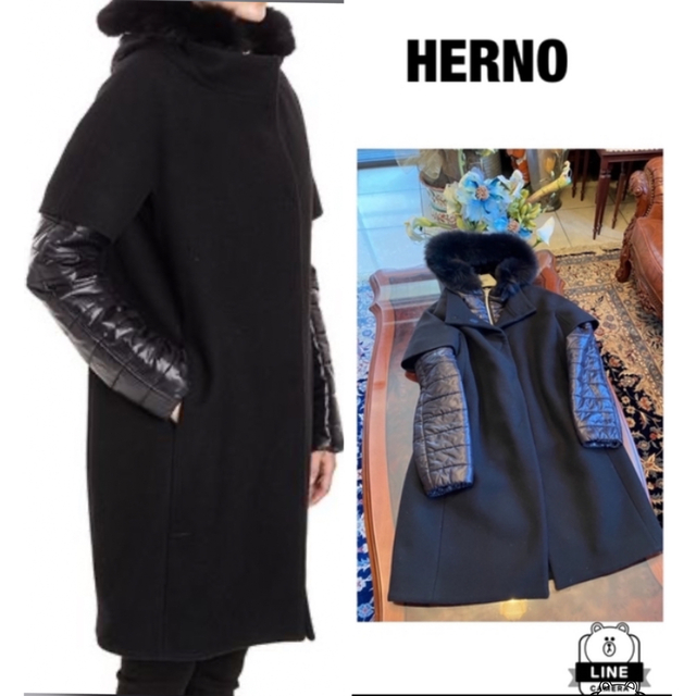 新製品情報も満載 HERNO HERNOヘルノ ダウンコート ファー付き