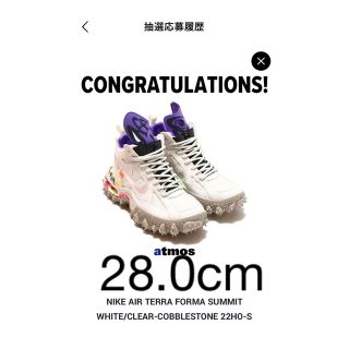 ナイキ(NIKE)の最終値下げ！　off-white×Nike Air Terra Forma(スニーカー)