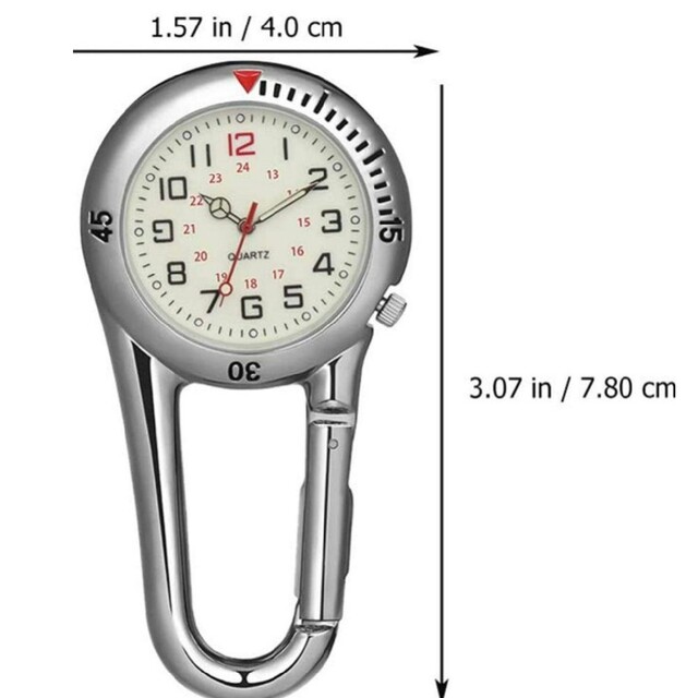 カラビナ時計 インテリア/住まい/日用品のインテリア小物(置時計)の商品写真