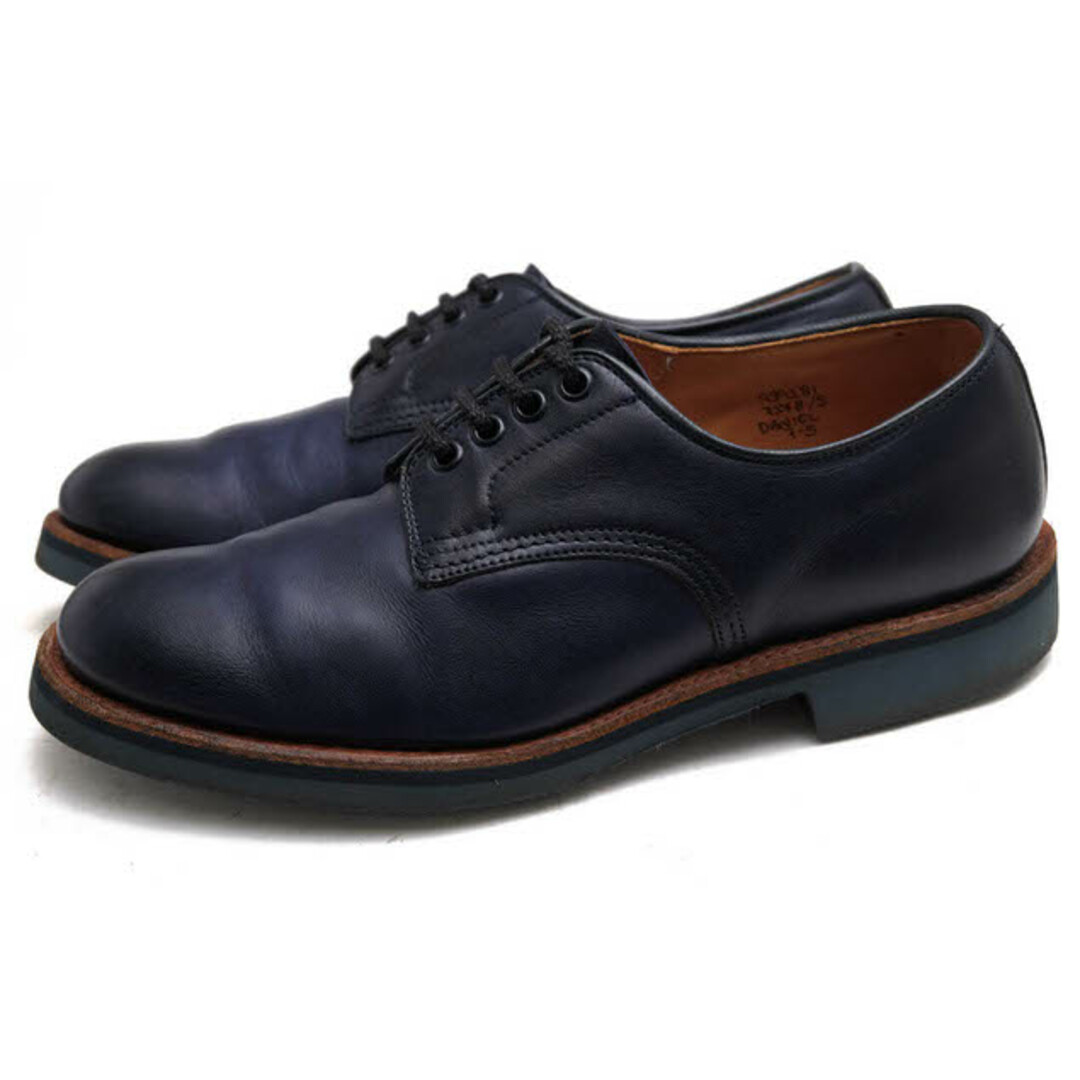 トリッカーズ／Tricker's シューズ ビジネスシューズ 靴 ビジネス メンズ 男性 男性用レザー 革 本革 ネイビー 紺  M7278 Daniel ダニエル Vibramガムライトソール プレーントゥ グッドイヤーウェルト製法