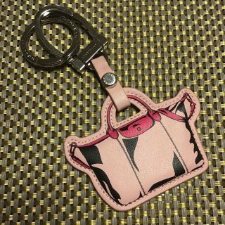 ロンシャン(LONGCHAMP)のロンシャンプリアージュ☆レザーキーリング☆バッグチャーム(キーホルダー)