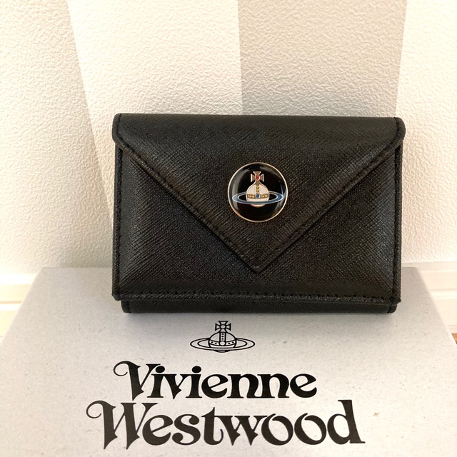 ヴィヴィアンウエストウッド Vivienne 財布 三つ折り ブラック - www