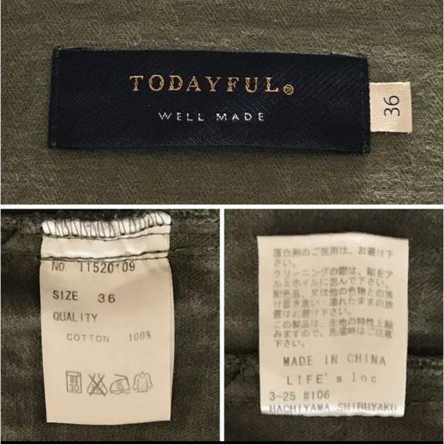 TODAYFUL(トゥデイフル)のTODAYFUL ヘリンボーンワークジャケット レディースのジャケット/アウター(ミリタリージャケット)の商品写真