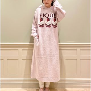 gelato pique - ジェラートピケ♡いちごカップケーキ柄ワンピース gelato pique - ジェラートピケ♡いちごカップケーキ柄ワンピース