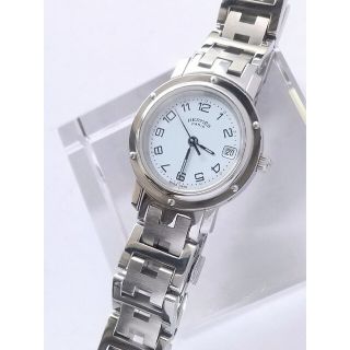⭐超綺麗 エルメス クリッパー 白 片開き 3針 レディース腕時計 着物