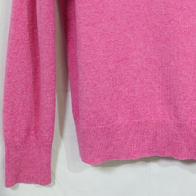 UNIQLO - ユニクロ カシミヤVネックセーター L メランジピンク UNIQLO - ユニクロ カシミヤVネックセーター L メランジピンク
