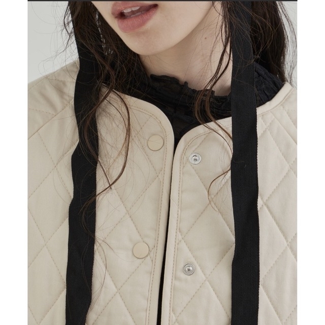 【libra cue】キルティングショートコート レディースのジャケット/アウター(ミリタリージャケット)の商品写真
