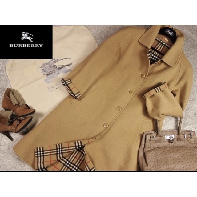 BURBERRY(バーバリー)の美品 バーバリーロンドン ロングウールコート レディースのジャケット/アウター(ロングコート)の商品写真