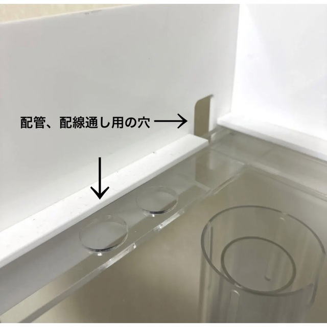 60cm アクリル オーバーフロー水槽 キャノピー付き 送料無料(2個口
