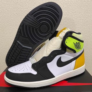 ナイキ(NIKE)の訳あり  新品 ナイキ エア ジョーダン1 ハイ OG ボルトゴールド 27(スニーカー)