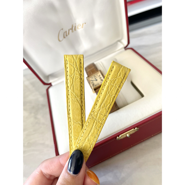 Cartier(カルティエ)の新品未使用【Cartier】タンク用純正レザーベルト　 レディースのファッション小物(腕時計)の商品写真