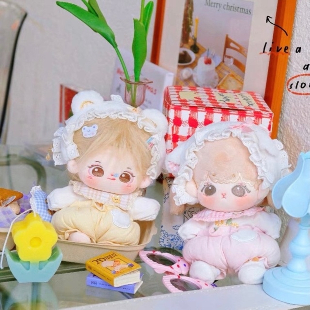 ぬい服 20cm用 パステルイエローVer. くま エンタメ/ホビーのおもちゃ/ぬいぐるみ(ぬいぐるみ)の商品写真