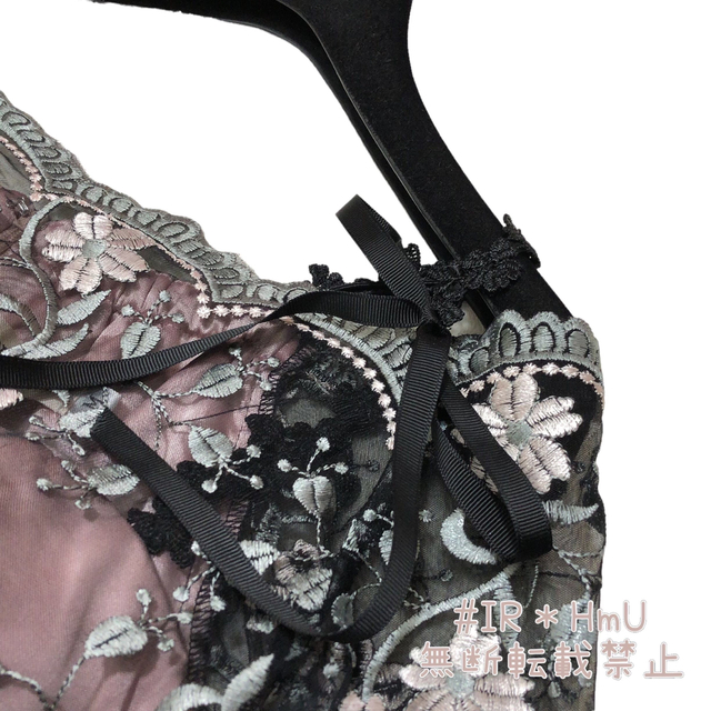 ROBE de FLEURS ローブドフルール 花柄 ワンピースドレス 袖付き