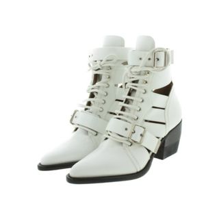 クロエ(Chloe)のChloe クロエ ブーツ 38(24.5cm位) 白 【古着】【中古】(ブーツ)